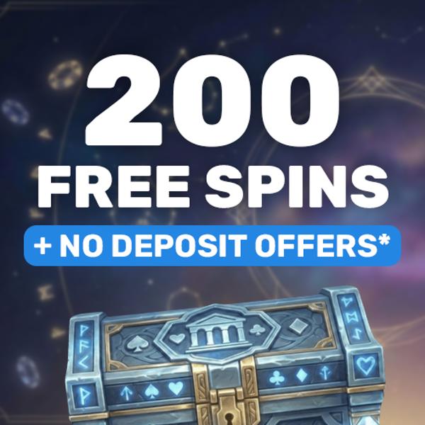 Up to 200 Free Spins - No deposit