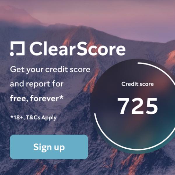 Free credit score from ClearScore