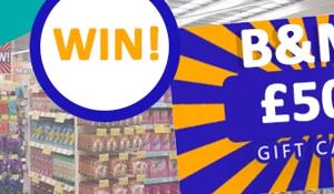 FREE £50 B&M Gift Card