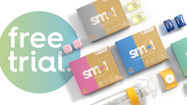 Free laundry and dishwasher capsules from smol