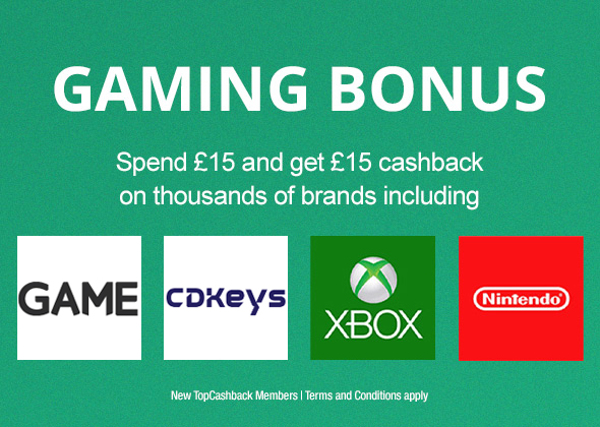Free £15 Gaming Bonus