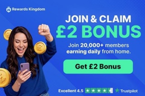 Rewards Kingdom - £2 Cashback