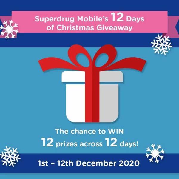 Superdrug Mobile 12 Days of Christmas Giveaway