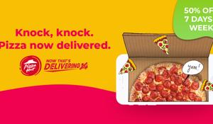 FREE 3 Month Tastecard - 50% OFF Pizza Deliveries