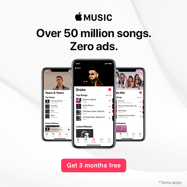 Listen to over 50 million songs, ad-free