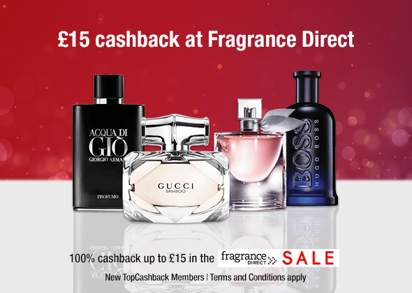 £15 cashback at Fragrance Direct