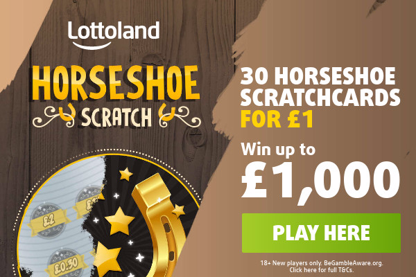 30 Horseshoe Scratchcards for £1.00