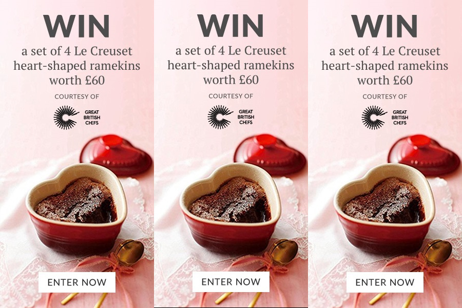 Win a Set of Le Creuset Heart-Shaped Ramekins