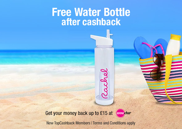 Free Love Island water bottles at Wowcher